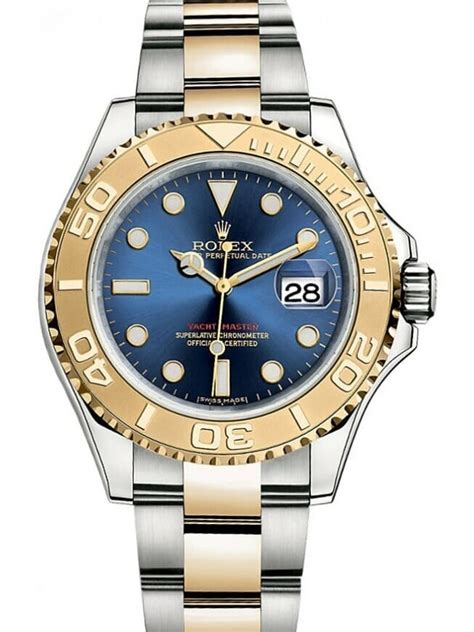 rolex yacht master blue gold|rolex yachtmaster bezel.